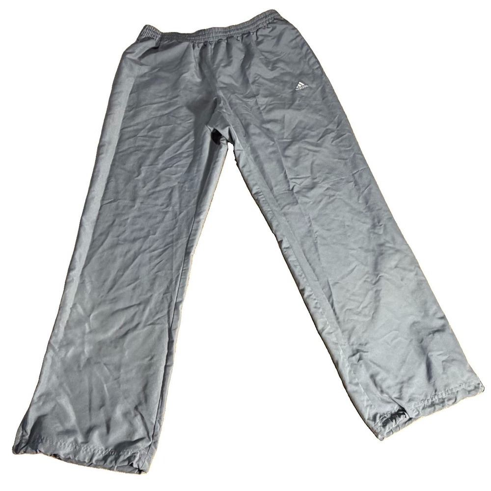 Adidas Performance Essentials Clima365 Gray Athletic Pants Size Large Zipper Leg